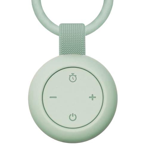 Portable Baby Sound Machine [White Noise for Babies Kids Adults][Sleep Soother][Timer Function][12 Soothing Sounds] 15 Hours Battery Life, Travel,Registry Gift,Shower,Clips on Baby Stroller. Mint