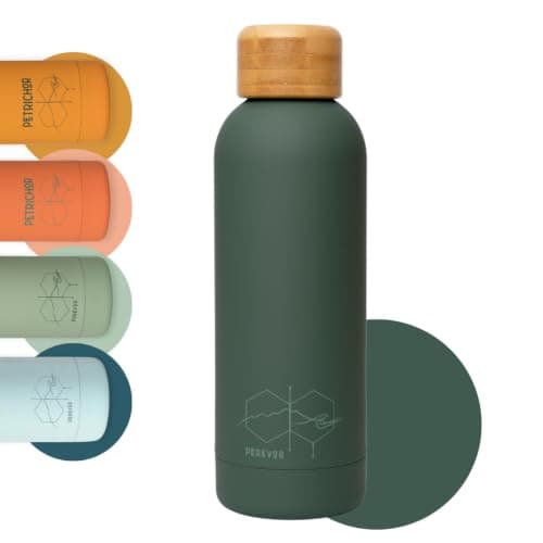 Perevor Forest Green Water Bottle 500ml - Insulated Stainless Steel