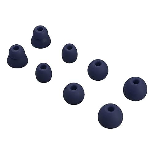Ear Tip for Earphone Replacement 4Pairs Soft, Navy blue