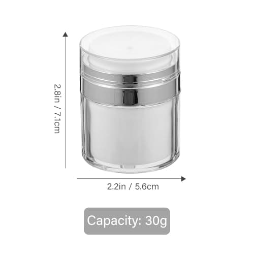 3pcs Ml Airless Pump Cream Bottle for Lotion and Moisturiser — view 2