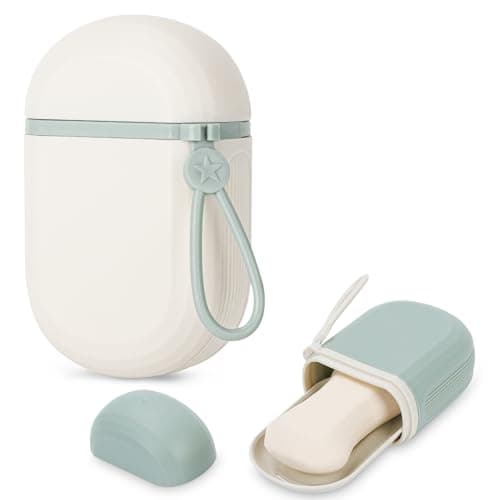 Alyvisun 2pcs Travel Soap Case, Portable Soap Box