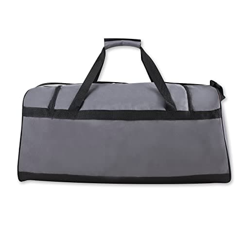60 Litre Duffle Bag – Heavy Duty Extra Large Sports Gym Equipment Travel Duffel Bag for Men and Women (Grey) — view 5