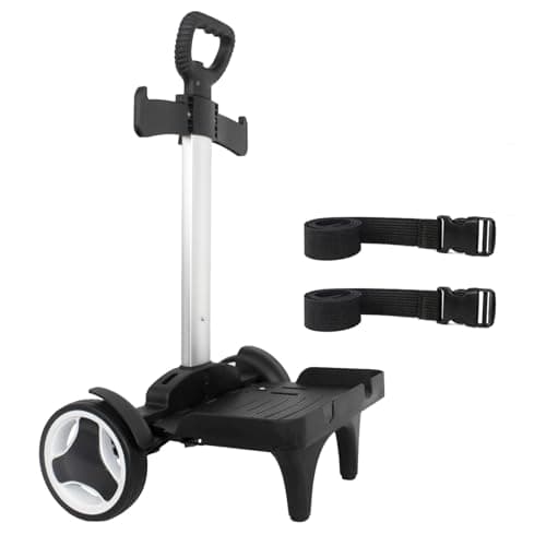 Backpack Trolley, Rolling Backpack Cart with Edge Guard Base, Quiet Wheels