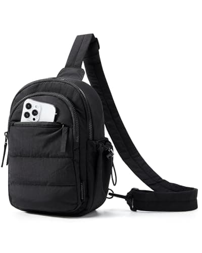 bagsmart Sling Bag RFID Blocking Chest Bag,5L Crossbody Bag for Women