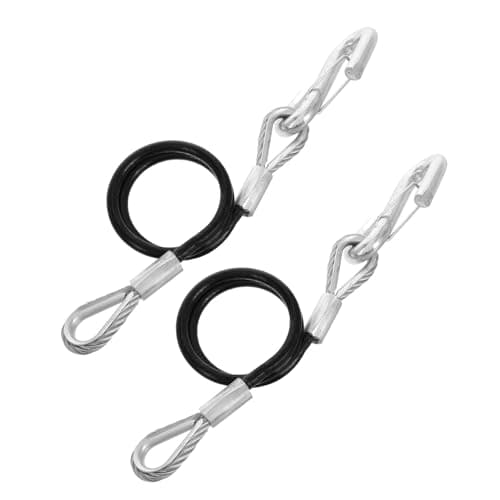 SUPVOX Wire Towing, with Break Universal Coating, 3500lb Strength with Rubber 2pcs Safety Cable Hooks Heavy Duty Steel Trailer Use for Vehicle and Outdoor Towing Tasks