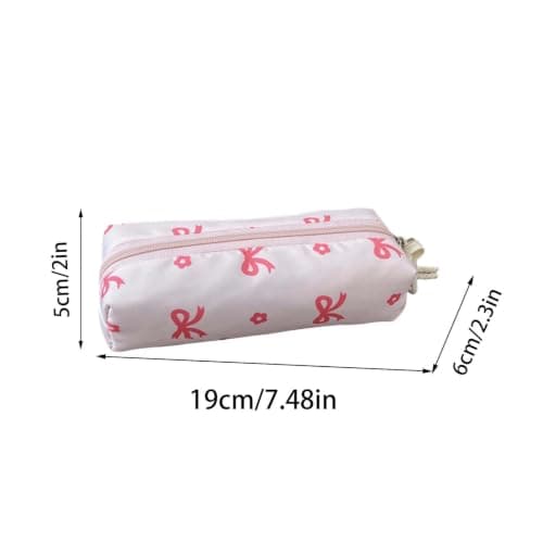 Bow Print 3 In 1 School Backpack Set UK, Water Resistant Lightweight Rucksack with Insulated Lunch Bag Zipper Pencil Case, Casual Daypack Bookbag for Primary Teen Girls School Daily Outdoor Use — view 5