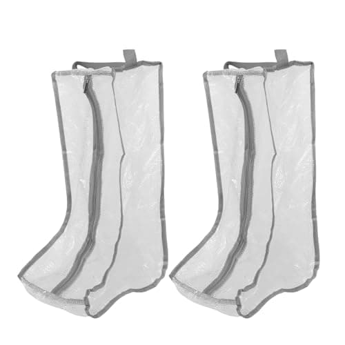 2pcs PVC Shoe Cover Bag for Sneakers and Shoes, White