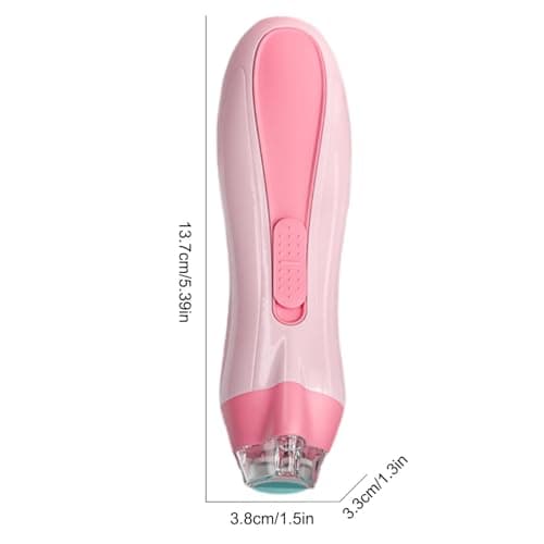 Nail Filer Electric - LED Light Trimmer 13.7x3.8cm｜Anti-Pinch Battery Powered Manicure Kit for Boys Girls, Daily Use Travel Nail Care Safe Gentle Design — view 2