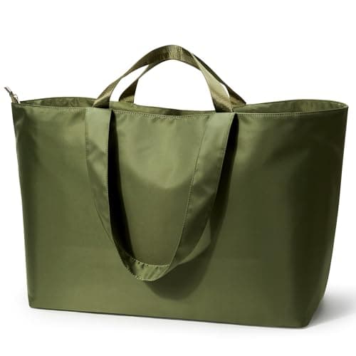 KALIDI Foldable Travel Bag XXL,60L Extra Large Duffle Tote Bag Overnight Holdall Weekender Bag with Zipper Lightweight for Women Travel,Beach,Camping