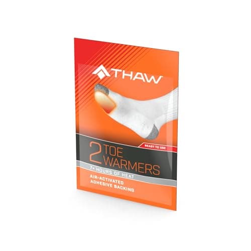 THAW Disposable Toe Warmers – 40 Pairs Air-Activated, Long-Lasting