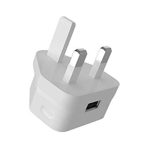 Kit Essentials Mains USB Charger Adapter – USB-A Port Eco-Friendly Smartphone Charger for iPhone, Samsung Galaxy, Google Pixel, Huawei Mate, Sony Xperia and Many Other Phones and Devices - 2A - White — view 2