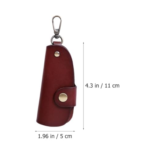SHINEOFI Multifunctional Prevents Scratching Comprehensive Protection and Pouch with Genuine Leather Material Abrasion Car Key for Home and Travel Storage — view 2