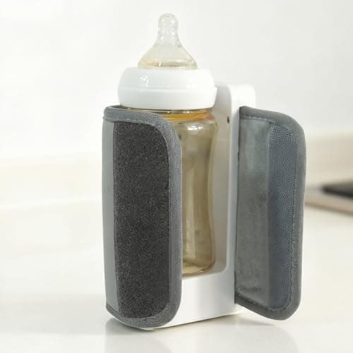 Kixolazr Portable Milk Warmer, Portable Battery-Powered Smart Display Supplies, Milk Bottle Warmer, for Feeding Nursery Night Morning Travel Winter Fall Home Outdoor Shopping Walking Car — view 3