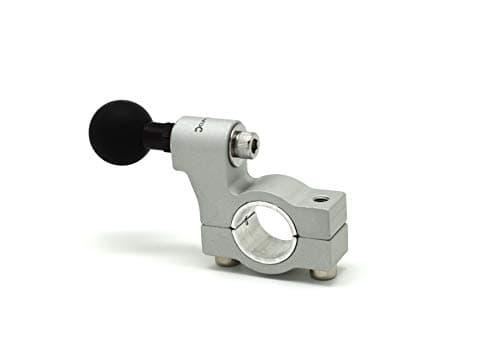 Cliff Top Motorcycle 1" Handlebar Mounting Base with 1 inch Ball (Silver) — view 4
