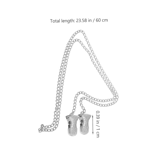 JEWEDECO Glasses Chain Silver Iron Clip Eyewear Retainer Strap for Women — view 2