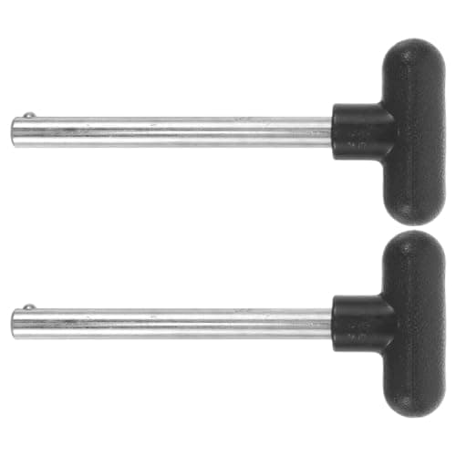 TOYANDONA 2pcs Heavy Duty Weight Stack Pin for Gym Machines Diameter with Locking Space Industrial Grade T-shaped Weightlifting Machine Pin for Home and Commercial Fitness Equipment