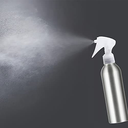 ZEOABSY Pack of 6 Empty 250ml Refillable Spray Bottles, 250 ml Aluminum Misting Bottles White Trigger Sprayer for Garden, Cleaning, Travel Beauty, Barber Shop Essential + 1 x Funnel — view 5
