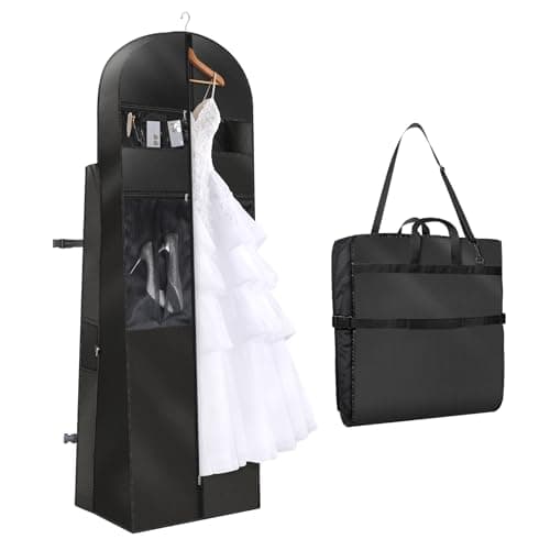 KEEGH Wedding Dress Garment Bag, 72 Inch Long Dress Carrier Travel Bag