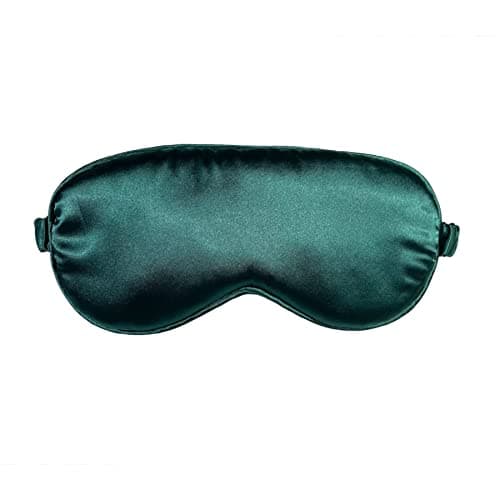 WESTEND CHOICE Sleep Mask 2 Pack Soft Satin Silk Eye Mask for Men Women Eye Blindfold for Travel Light Blocking Night Sleep Mask Comfortable Blackout Sleeping Mask (Dark Green) — view 3
