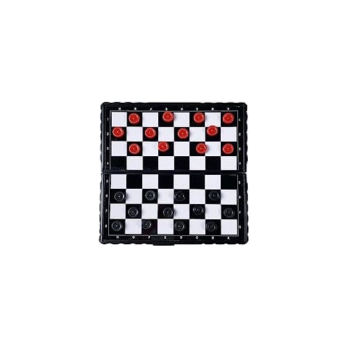 Paul Lamond Games Magnetic Travel Draughts Game,Black — view 3