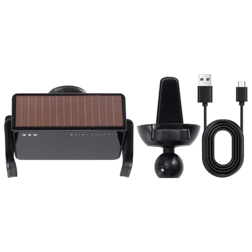 Wesafrae Air Vent Mount Solar-Powered Car Phone Holder-Eco-Friendly Design, Intelligent Charging, Navigation-Ready