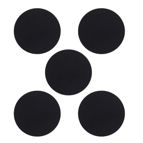 KJHBV 20 Pack Adhesive Metal Plates for Phone Mounts, Black Stainless Steel