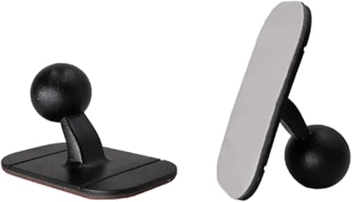 Black Magnetic Phone Holder Rotatable Stand Universal Car Dashboard Cellphone Mount 17mm Ball Head Phone Holder Bracket Base Cellphone Stand Anti-Shedding Rotatable Cell Phone Automobile Cradles — view 5