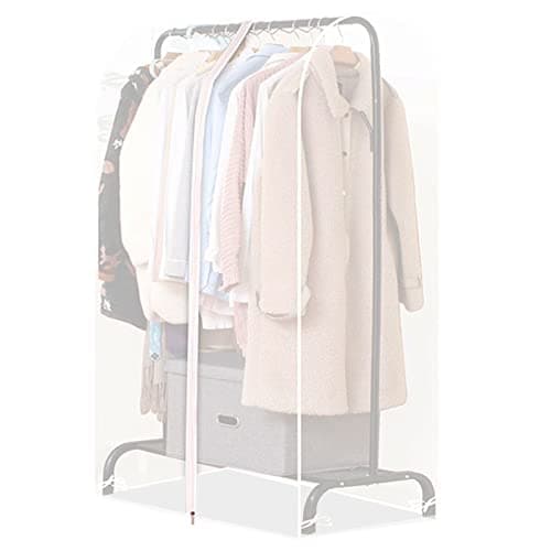 Newaner Garment Bag Long 110 cm Moth Protection for Clothes Rails, Translucent Garment Bags with Zip, Protective Cover, Clothes Rail for Dust, Moisture-Proof