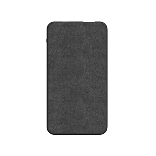 ZAGG mophie Essentials Powerstation 5K Power Bank, 5,000mAh Portable Battery with U S B (C & A), 36 Hours of Extra Power, Premium Fabric Finish (Black) — view 2