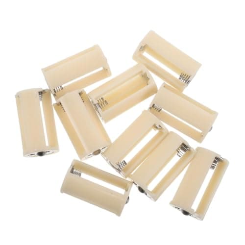 ORFOFE 10pcs Slot Aa Battery Holder Parallel 3 Cells, Plastic and Alloy Battery Box Adapter for Stable Power Supply, Convenient Backup Solution for DIY Electronics and Outdoor Trips