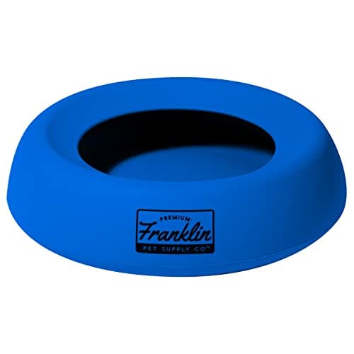 Franklin Pet Supply Travel Pet Silicon Bowl 27oz. – No Spill – BPA Free – Splash Proof – for Water and Food – Travel Smart Design – Portable Car Design – for Larger Dogs