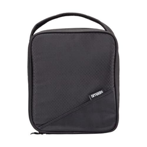 Smash Insulated Lunch Bag, Fabric, 8cm x 18cm x 25cm,Black — view 2
