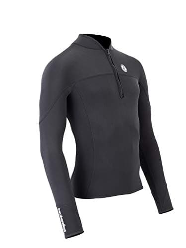 Two Bare Feet Thermal Rash Vest Unisex - Mens and Womens Thermal Lined Rash Guards for Surfing, Swimming, Diving, Beach (Women's Quarter Zip Fleece, Medium) — view 6