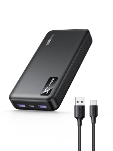 UGREEN Nexode 20000mAh PD 20W QC Power Bank Built-in Cable