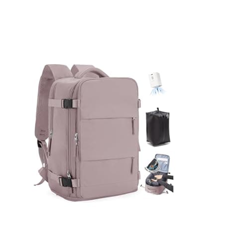 SZLX Vacuum Backpack Travel Bag with Pump, New Ryanair Cabin Size Bag 40x30x20 Backpack Wizz air, Large Travel Backpack Women Men Carry On Casual Daypack Fit 14 Inch Laptop with Shoes Compartment