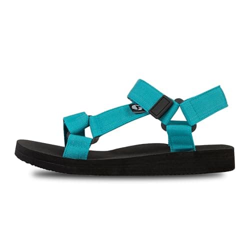 Lakeland Active Women's Mockerkin Adjustable Outdoor Walking Lifestyle Sandals - Teal - 6