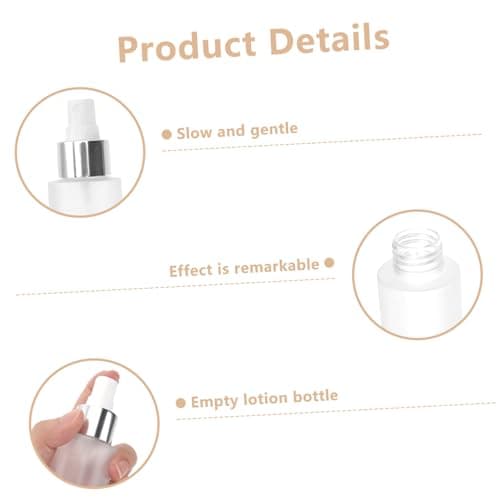 Healeved 5 Pack 100ml White Plastic Spray Bottles Refillable Travel Use — view 5