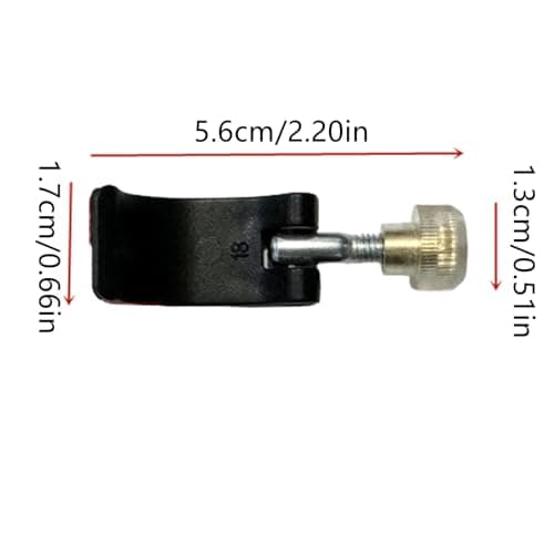 2 Pack Walking Stick Clip, Trekking Pole Lock Replacement Climbing Pole External Lock Trekking Stick Locking Clips Hiking Accessories, Suitable for 18mm Pipe, Black — view 2