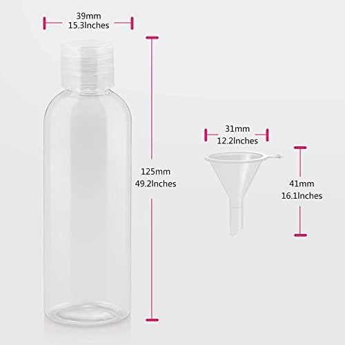 OVISEEN 8 Pack 100ml Travel Bottles PET Empty Cosmetic Liquid Containers — view 2
