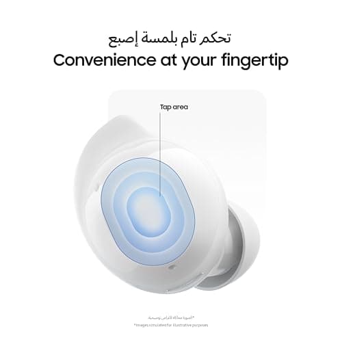 Samsung Galaxy Buds Core True Wireless Bluetooth Earbuds, Active Noise Cancellation, Secure Fit with Wingtip, Easy Pairing, Auto Switch, Touch Control, Black (KSA Version) — view 4