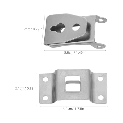 Detachable Hard Hat Headlamp Clips for Mining Work Stainless Steel — view 2