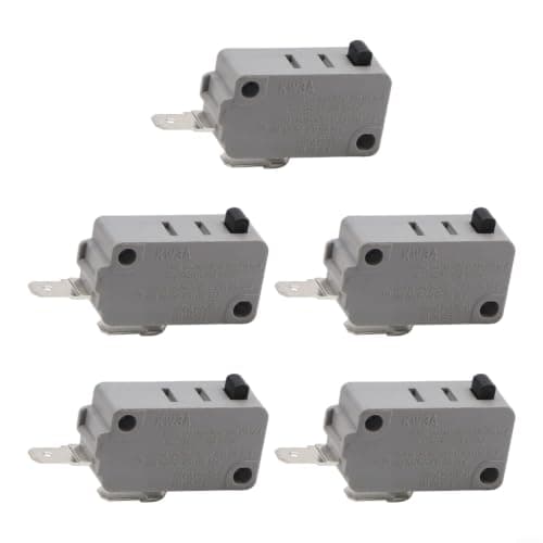 Microwave Oven Travel Switch for kw3a Normally Open Safety Interlock for Air Fryer Dishwasher Kitchen Appliance 5 Pack