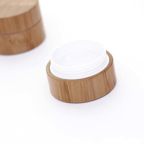 Cream Jar Cosmetic Container Refillable 30g Bamboo for Lotions — view 3