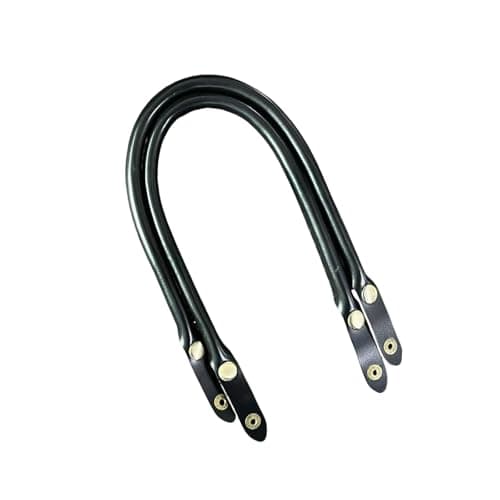 QWDFVZX PU Leather Handles 47cm with Quick-Release Snaps Daily, Black — view 6