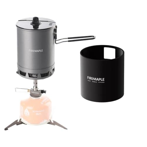 Fire-Maple Petrel Ultralight Camping Pot Stove and Black Neoprene Sleeve