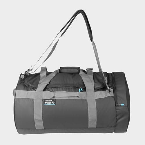 Eurohike Transit Cargo Bag with Multiple Carrying Options, Bag for Men & Women, Duffel, Holdall, Rucksack, Travel Luggage, Ideal for Camping, Holidays, Weekend Breaks & Sports (Black/Grey, 90 Litre) — view 3
