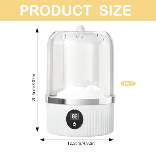 Mini Washing Machine,Wireless Portable Washing Machine for Suitable for Washing Underwear, Knickers and Socks Whilst Travelling — view 2