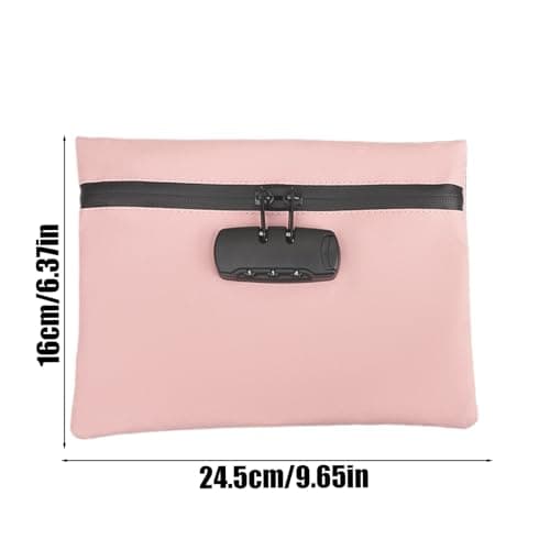 Small Bag with Lock - Secure Zip Bag, Portable Theft , Waterproof Storage Container Combination and Durable Fabric, Multi Purpore Security for Camping School Fit — view 6