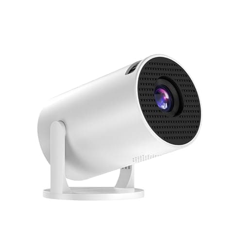 XUMIUZIY Mini Projector with WiFi, 50 ANSI Home Theater Movie Projector with Surround Sound Speaker, 240° Rotatable, Manual Focus, Electronic Keystone, HDMI/USB/AUX Ports