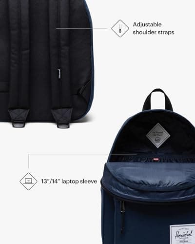 Herschel Classic Backpack, Navy, One Size — view 3
